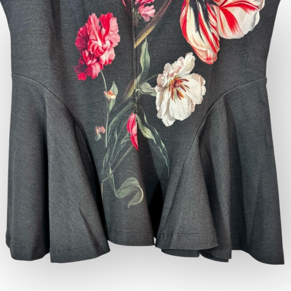 Anthropologie Maeve Night Watch Peplum Tank Top Medium - Picture 8 of 11
